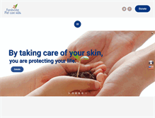 Tablet Screenshot of fundacionpielconvida.org